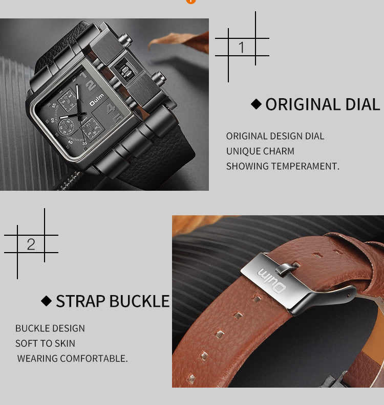 Oulm 3364 Military Quartz Watch